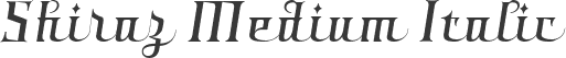 Shiraz Medium Italic