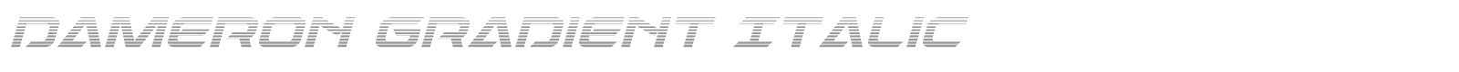 Dameron Super-Italic font preview