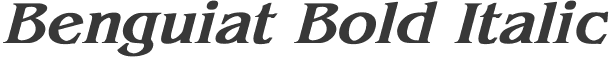 Benguiat Bold Italic