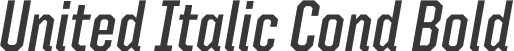 United Italic Cond Bold