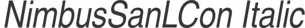 NimbusSanLCon Italic