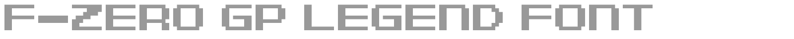 F-Zero GP Legend Font font preview