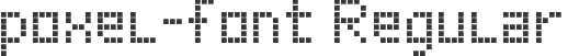poxel-font Regular