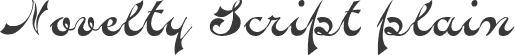 Novelty Script plain