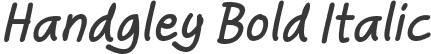 Handgley Bold Italic