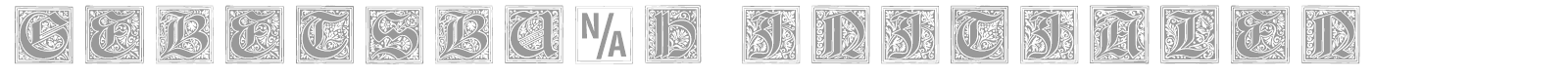 Gebetsbuch Initialen font preview