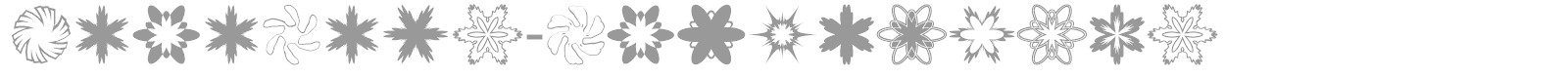 MiniPics-Snowflakes font preview