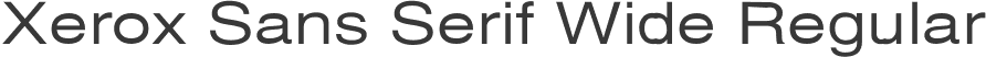 Xerox Sans Serif Wide Regular