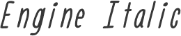 Engine Italic