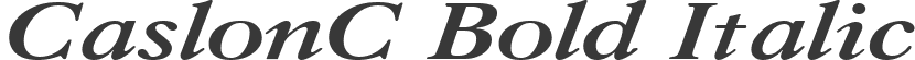 CaslonC Bold Italic