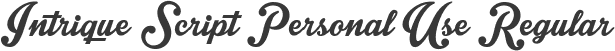 Intrique Script Personal Use Regular