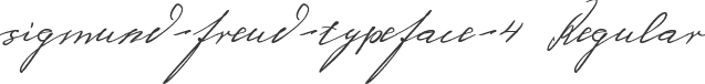 sigmund-freud-typeface-4 Regular