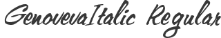 GenovevaItalic Regular