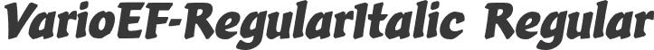 VarioEF-RegularItalic Regular