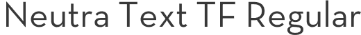 Neutra Text TF Regular