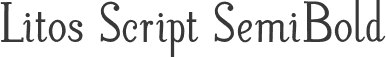 Litos Script SemiBold