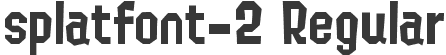 splatfont-2 Regular