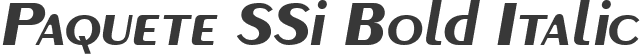 Paquete SSi Bold Italic