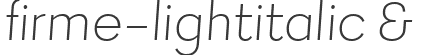 firme-lightitalic &