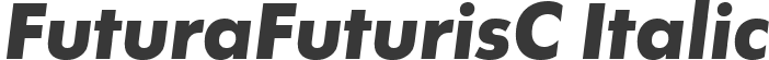 FuturaFuturisC Italic