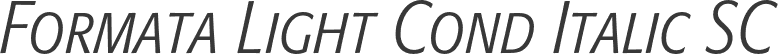 Formata Light Cond Italic SC