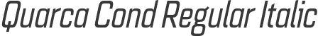 Quarca Cond Regular Italic