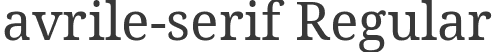 avrile-serif Regular