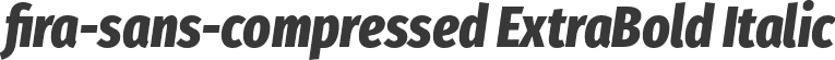fira-sans-compressed ExtraBold Italic