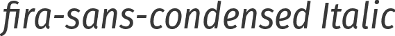 fira-sans-condensed Italic