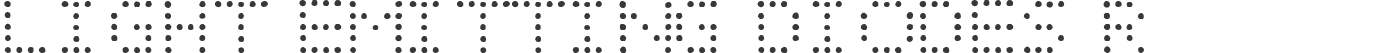 LIGHT EMITTING DIODES Regular