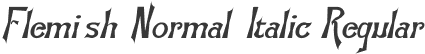 Flemish-Normal-Italic Regular