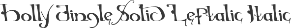 Holly Jingle Solid Leftalic Italic