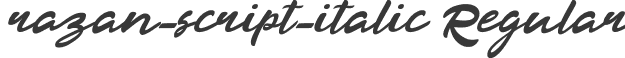 razan-script-italic Regular