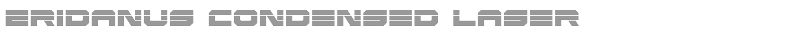 Eridanus Extra-Condensed Italic font preview