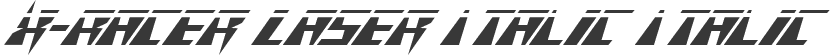 X-Racer Laser Italic Italic