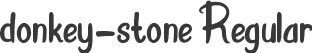 donkey-stone Regular