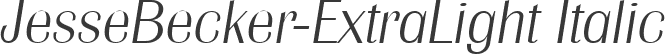 JesseBecker-ExtraLight Italic