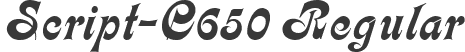 Script-C650 Regular