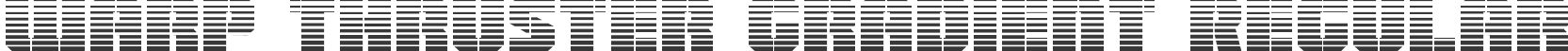 Warp Thruster Gradient Regular