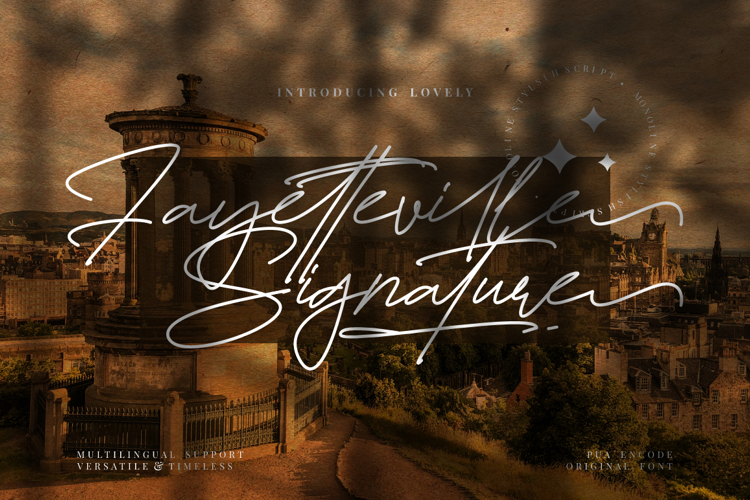 Fayetteville Signature Font