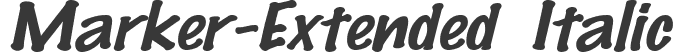 Marker-Extended Italic
