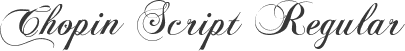 Chopin Script Regular