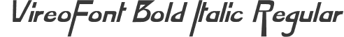 VireoFont Bold Italic Regular