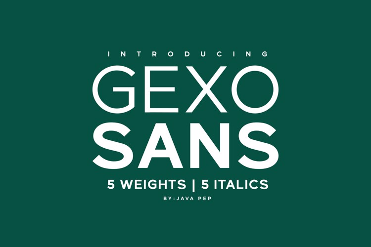 Gexo Sans Font