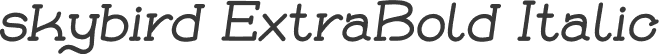 skybird ExtraBold Italic