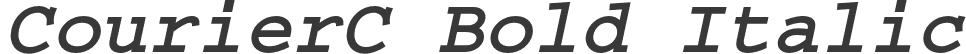 CourierC Bold Italic