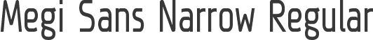 Megi Sans Narrow Regular