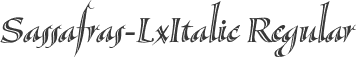 Sassafras-LxItalic Regular