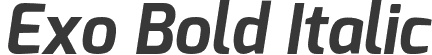 Exo Bold Italic