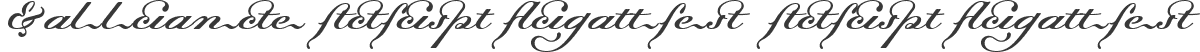 Dalliance Script Ligatures  Script Ligatures